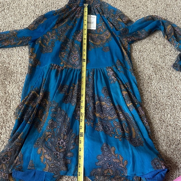 Free People Vibrant Blue Paisley dress - Picture 13 of 13